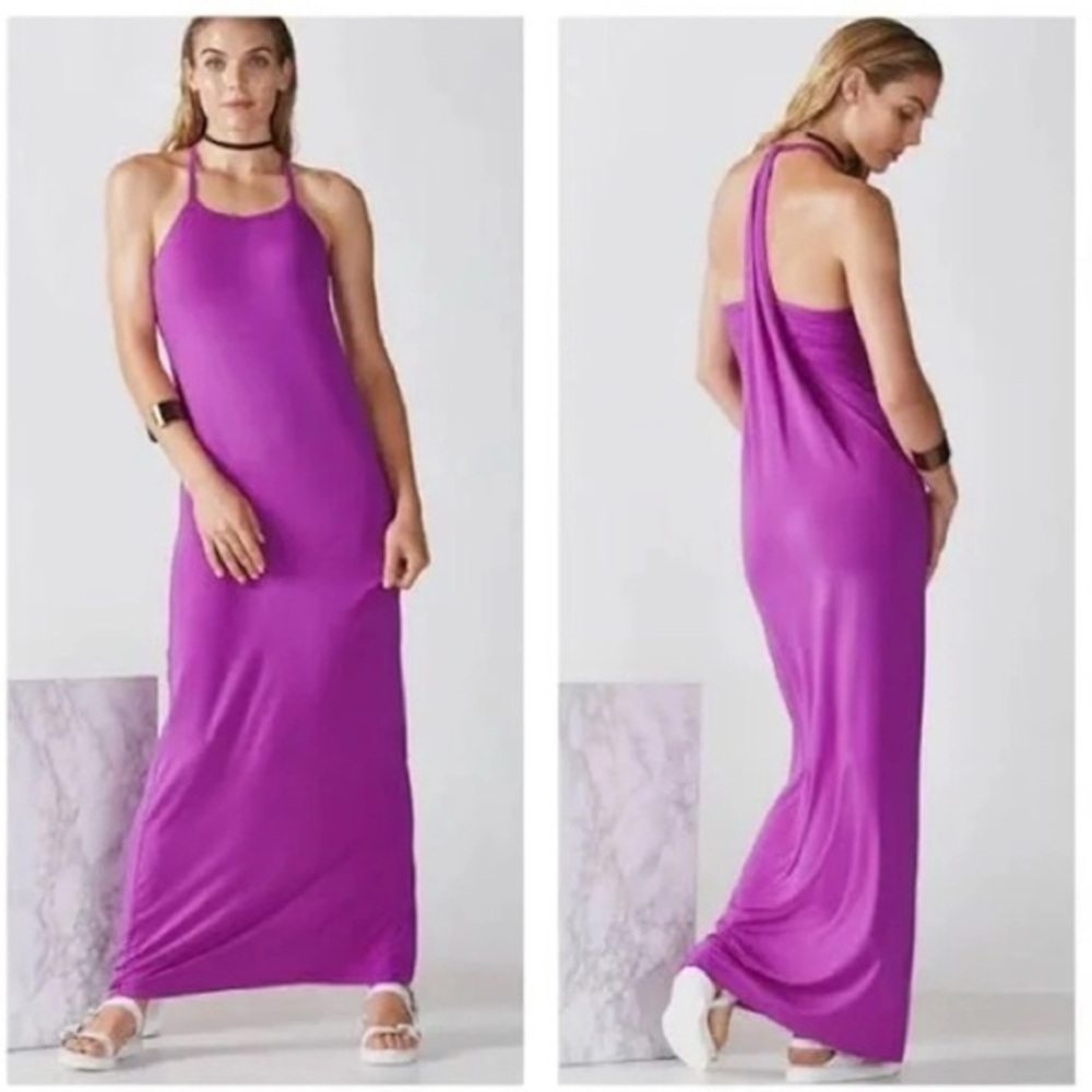 NWT Fabletics Neema Maxi Dress Freesia Size M